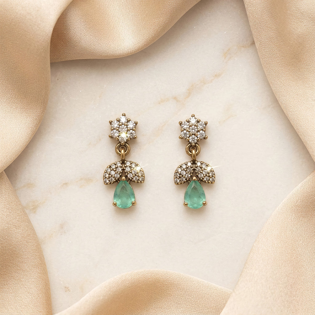 Green Earrings
