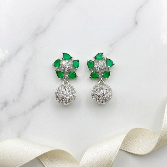 Rhodium-Tone Earrings