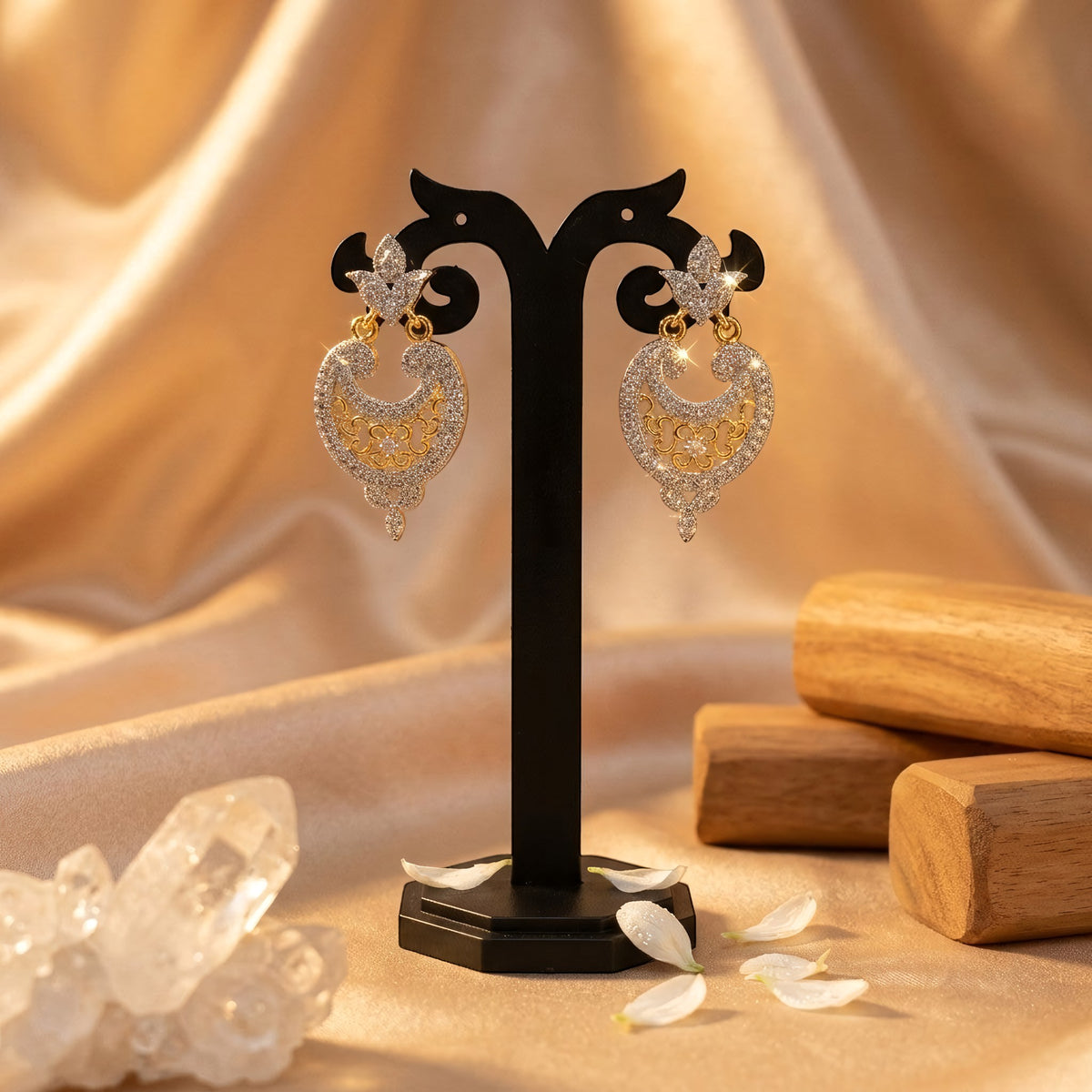 Dual-Tone Earrings