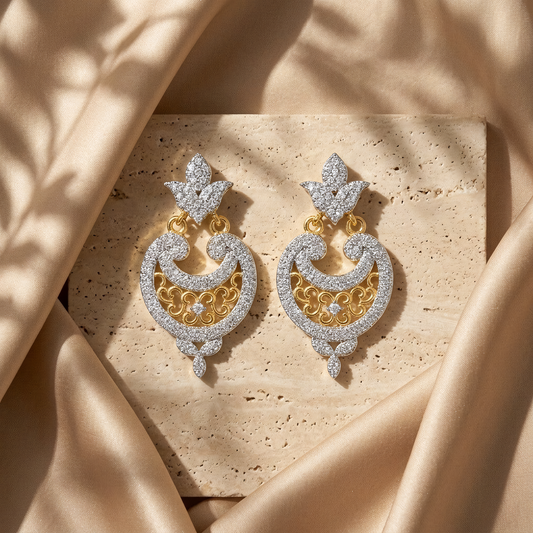 Dual-Tone Earrings