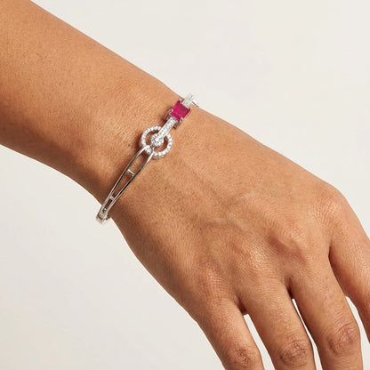 Rhoduim-tone Bangle