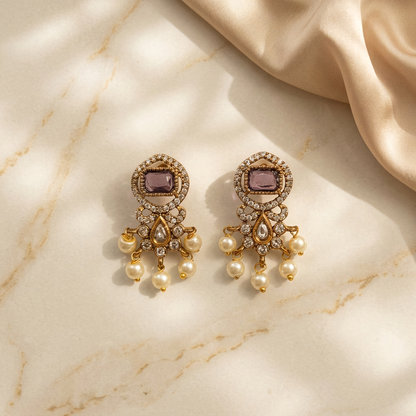Purple Earrings