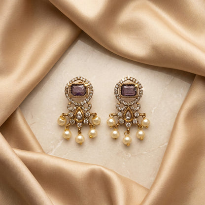 Purple Earrings
