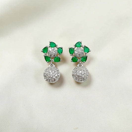 Rhodium-Tone Earrings