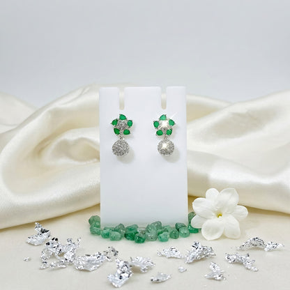 Rhodium-Tone Earrings