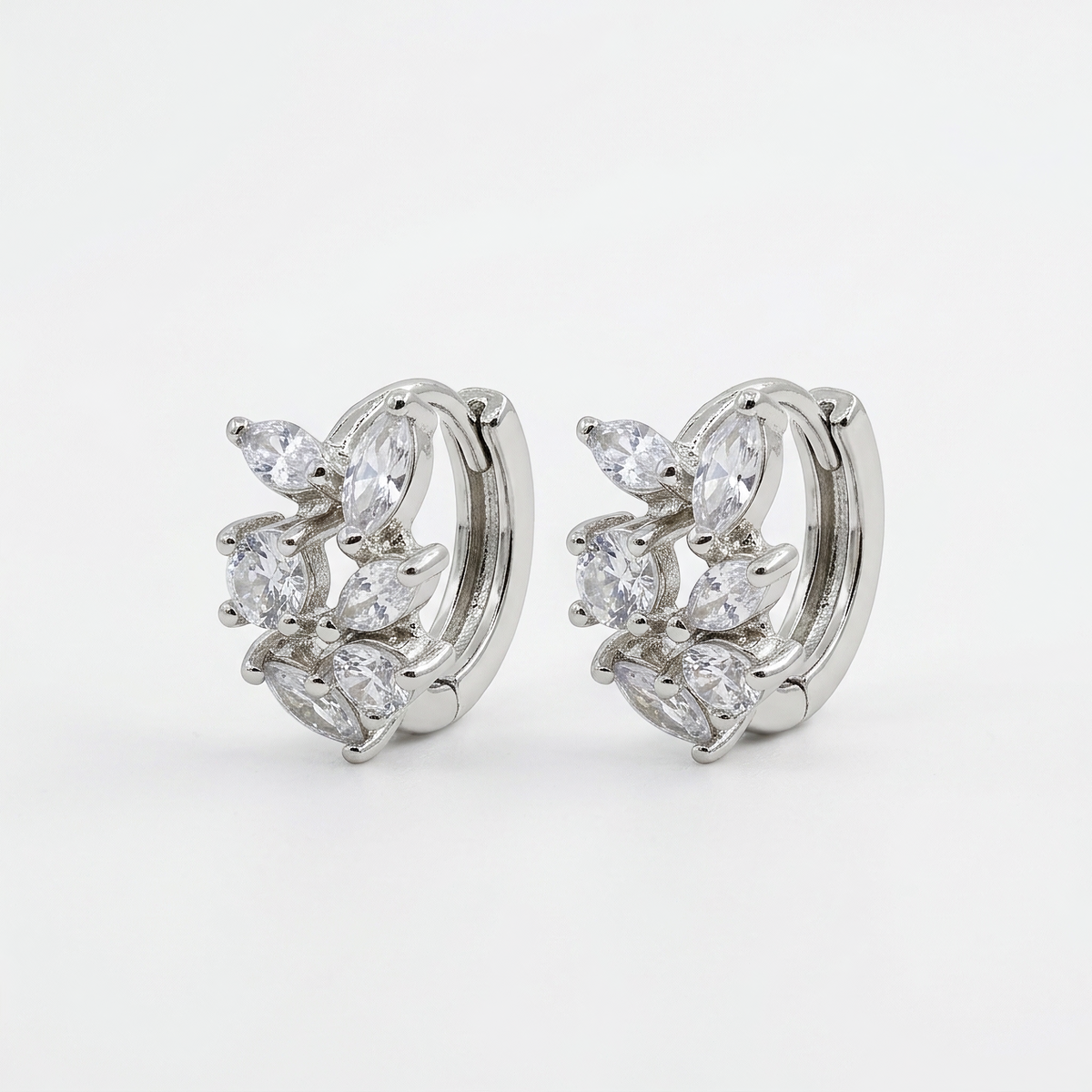 Radiant Solitaire Hoop