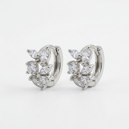Radiant Solitaire Hoop