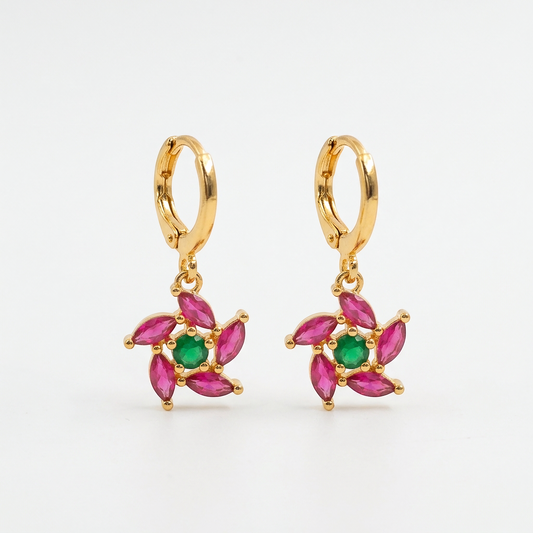 Ruby & Emerald Pinwheel