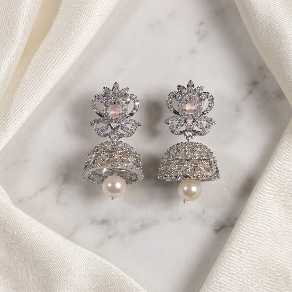 Pink Jhumka