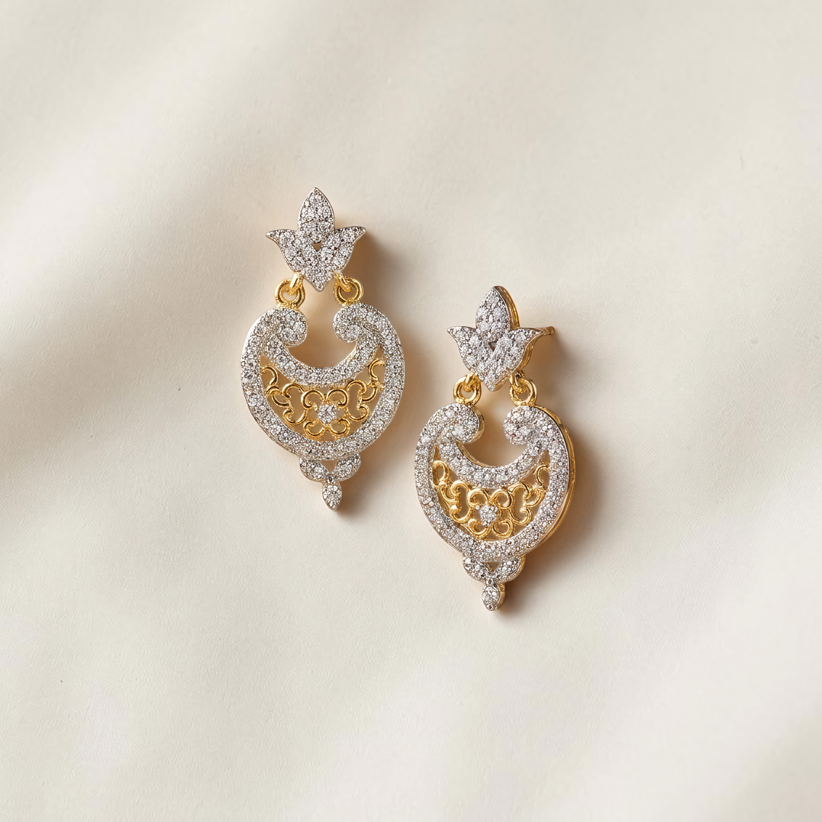 Dual-Tone Earrings