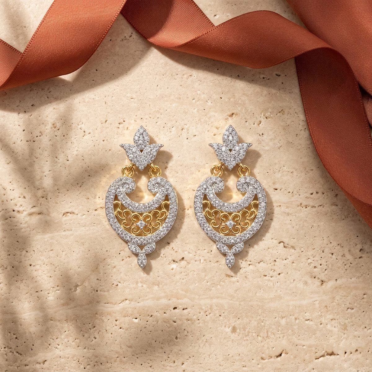 Dual-Tone Earrings