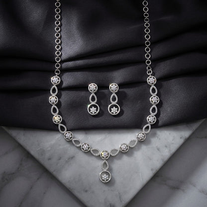 Rhodium-Tone Necklace