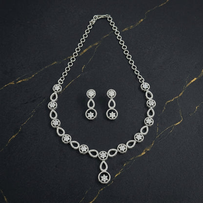 Rhodium-Tone Necklace