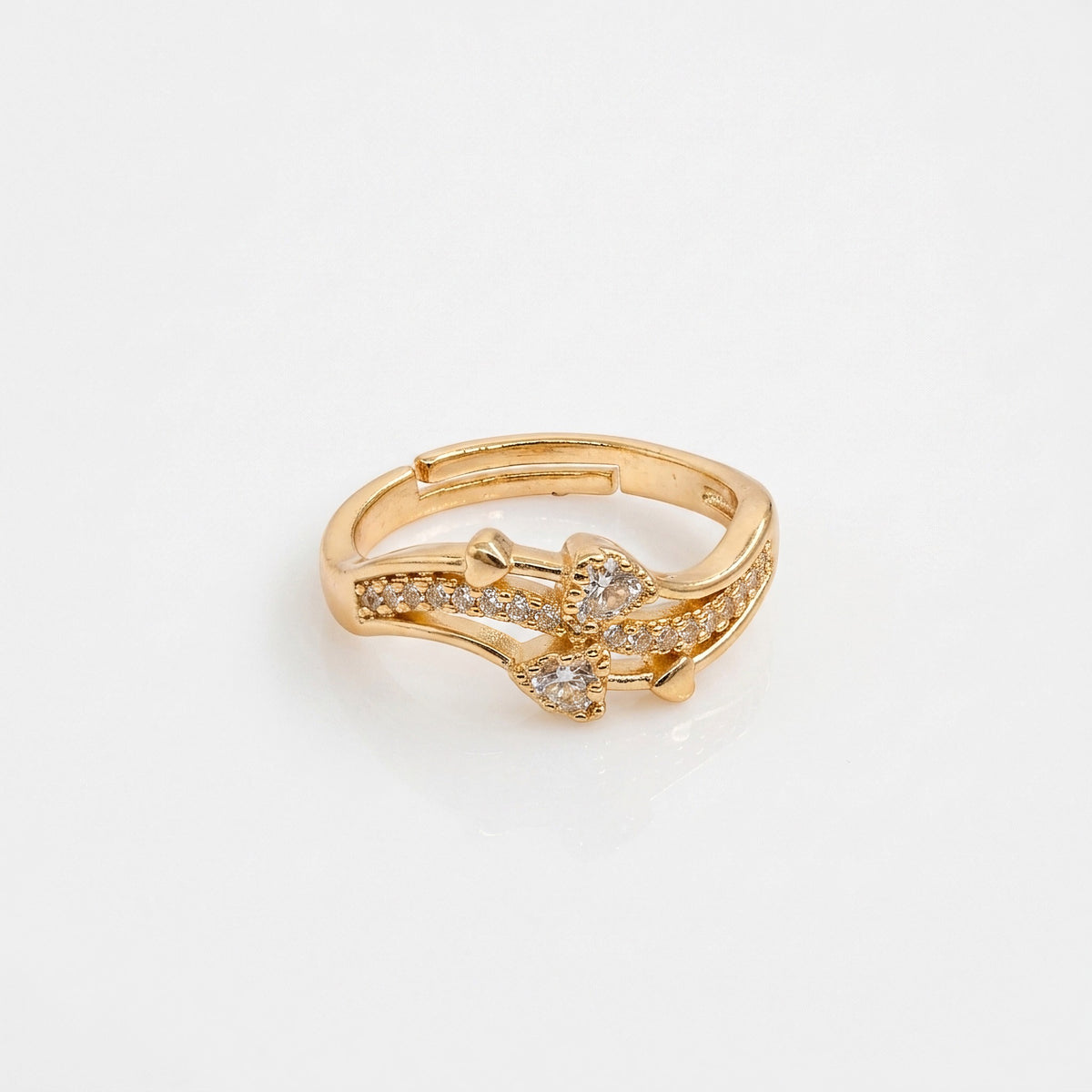 Twin Heart Ring