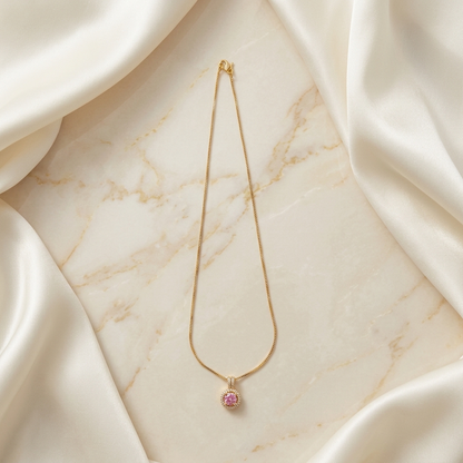 Blush Pendant - worn/model view