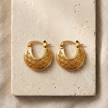 Filigree Crescent - side angle view