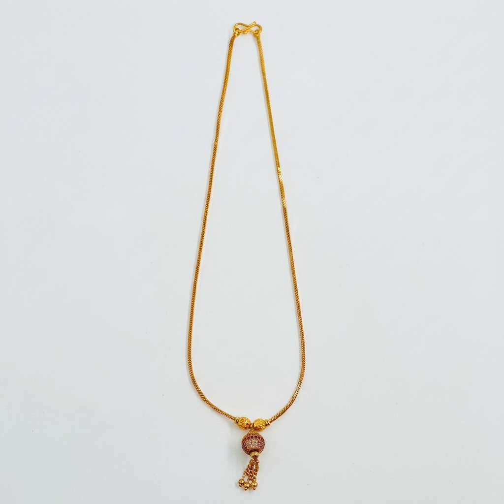 Globe Necklace - alternate lighting view