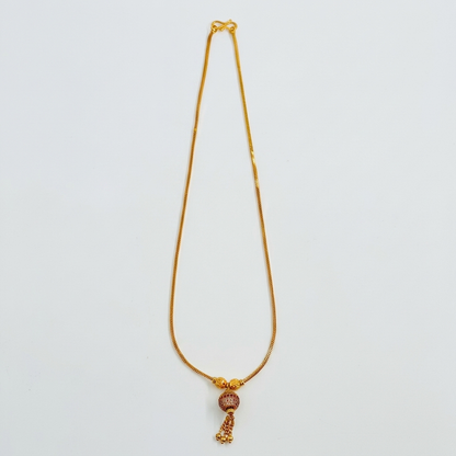 Globe Necklace - alternate lighting view