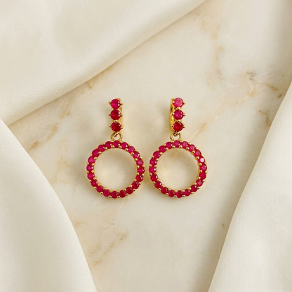 Ruby Open Circle - close-up detail view