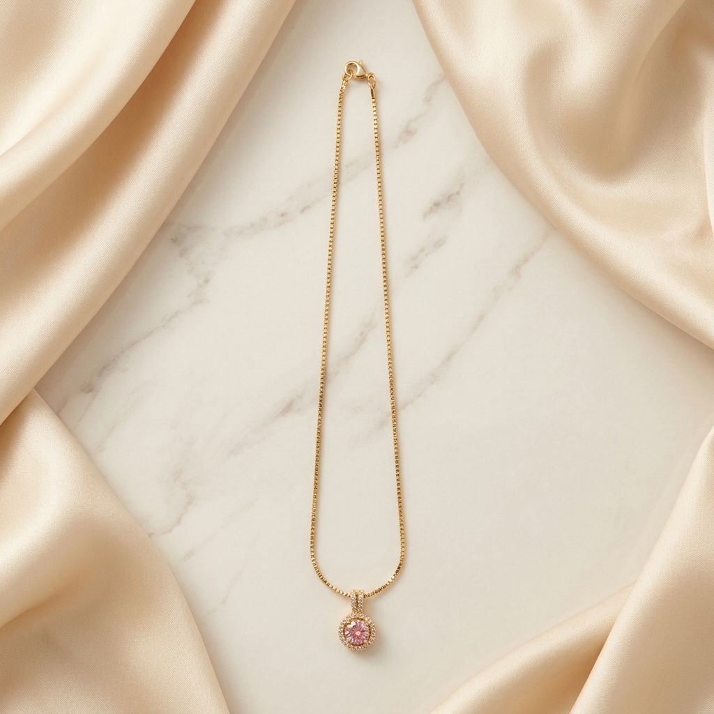 Blush Pendant - close-up detail view