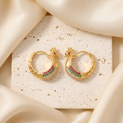Chunky Polished Hoop - front view