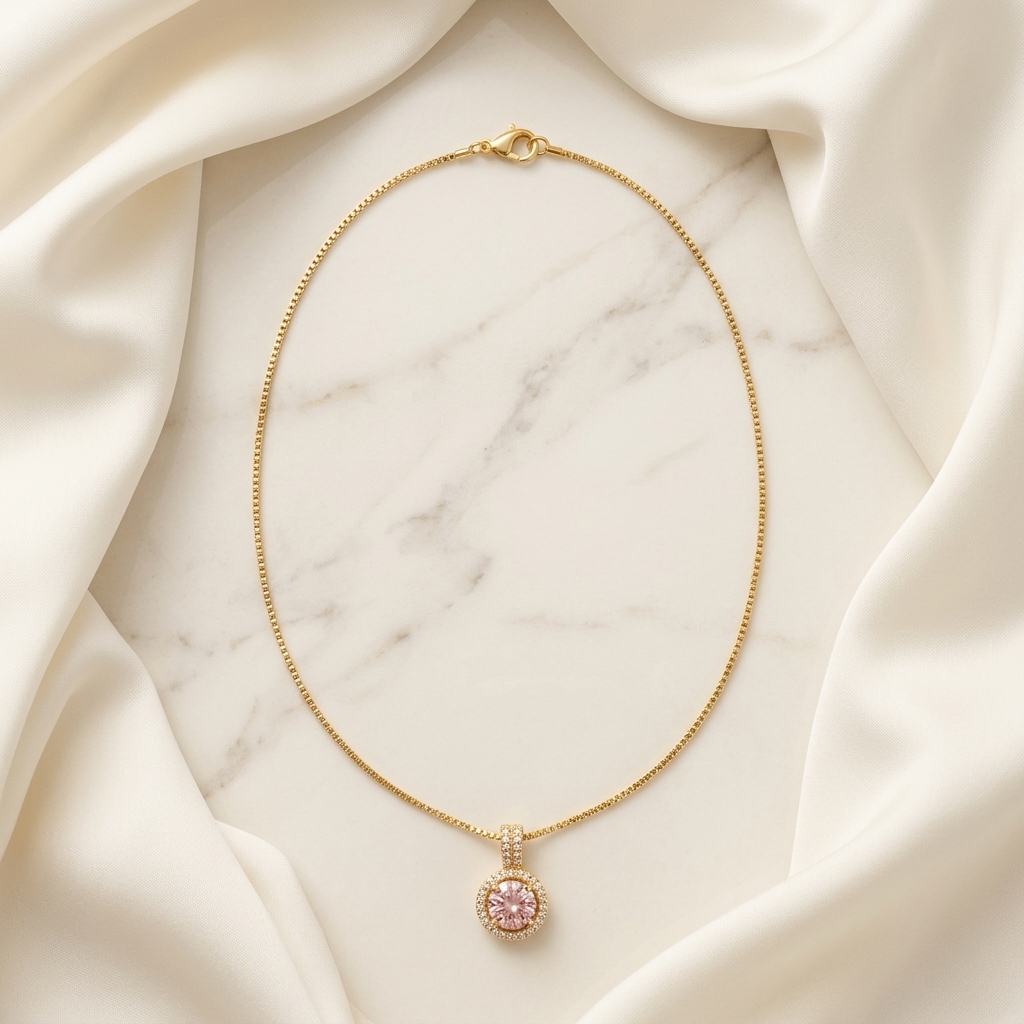 Blush Pendant - side angle view