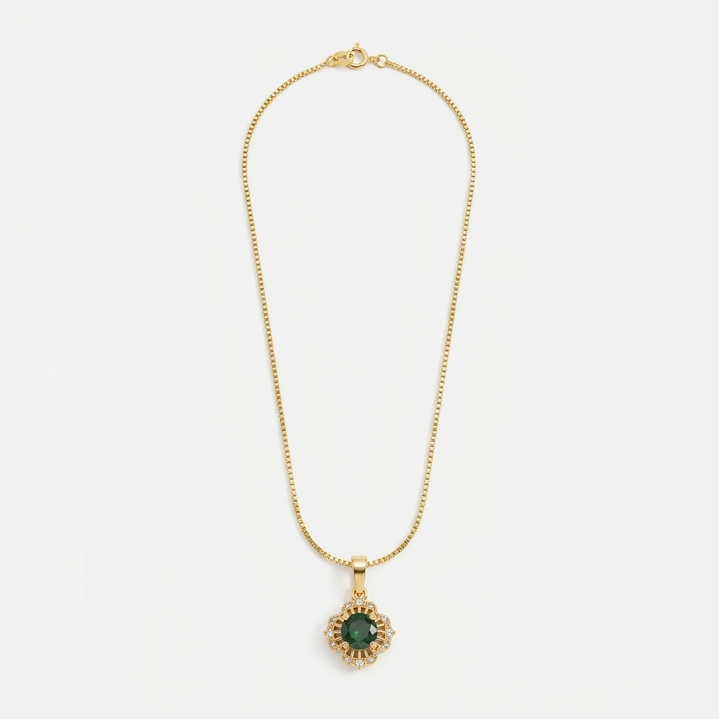 Emerald Pendant - alternate lighting view