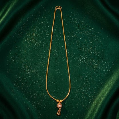 Globe Necklace - side angle view
