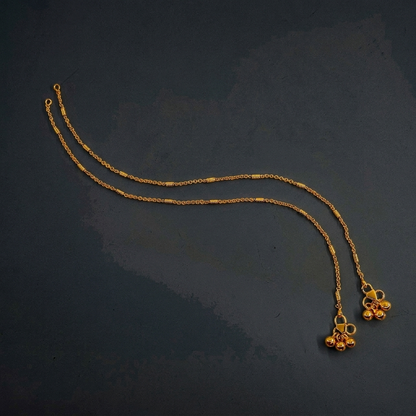 Beaded Payal - side angle view
