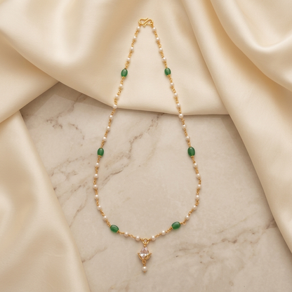 Emerald Necklace - side angle view