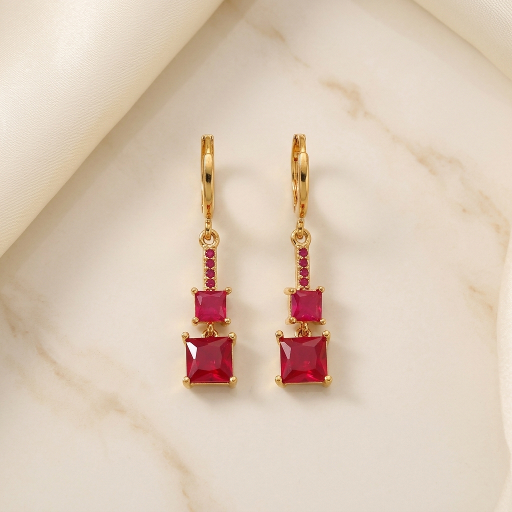 Ruby Dual Square - close-up detail view