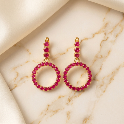Ruby Open Circle - front view