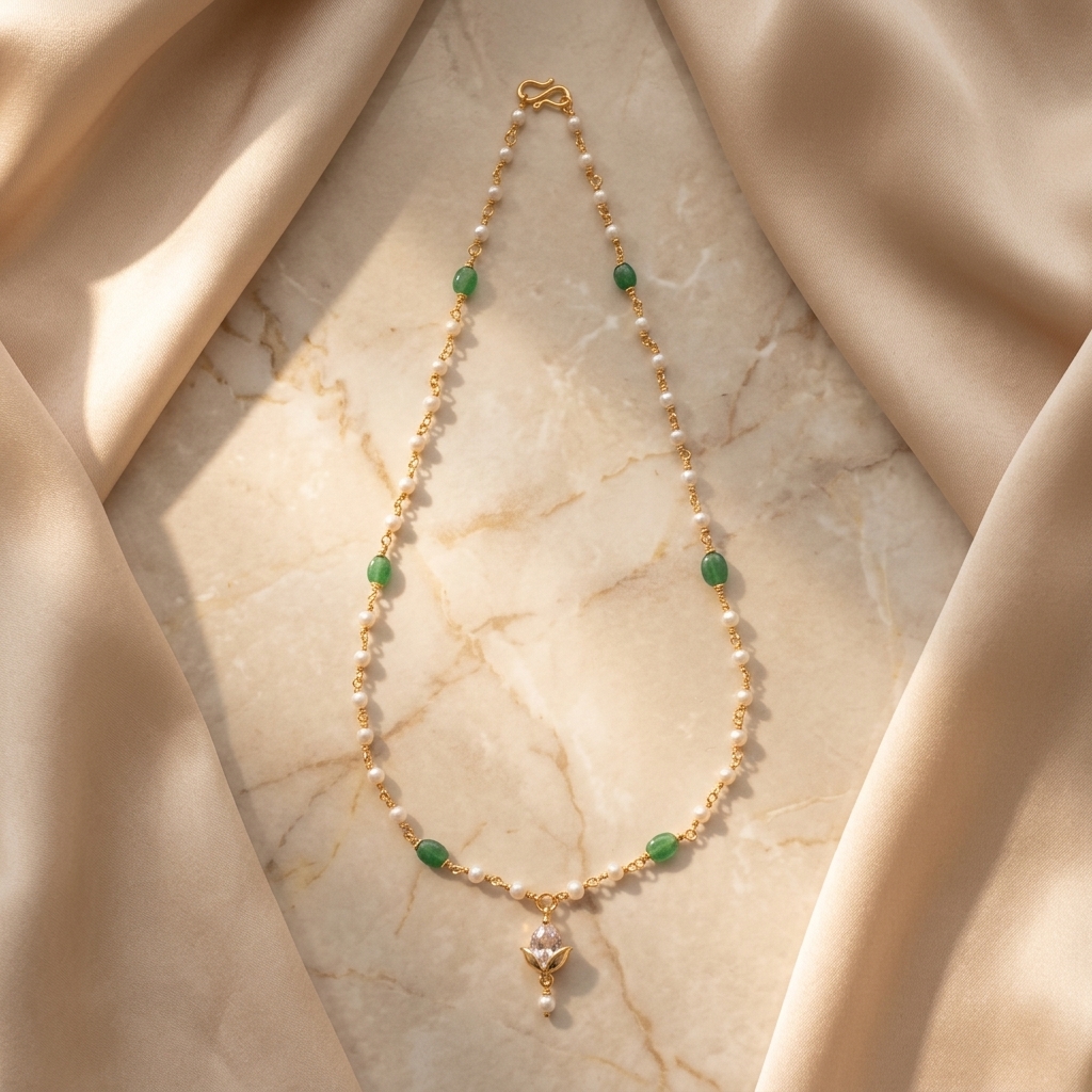 Emerald Necklace - front view