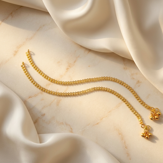 Floral Payal - close-up detail view