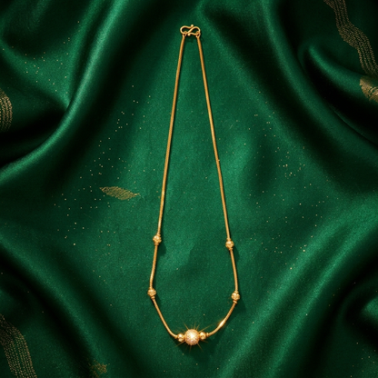 Beaded Necklace - worn/model view