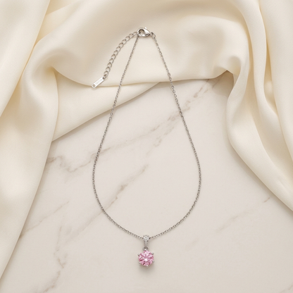 Rose Pendant - worn/model view