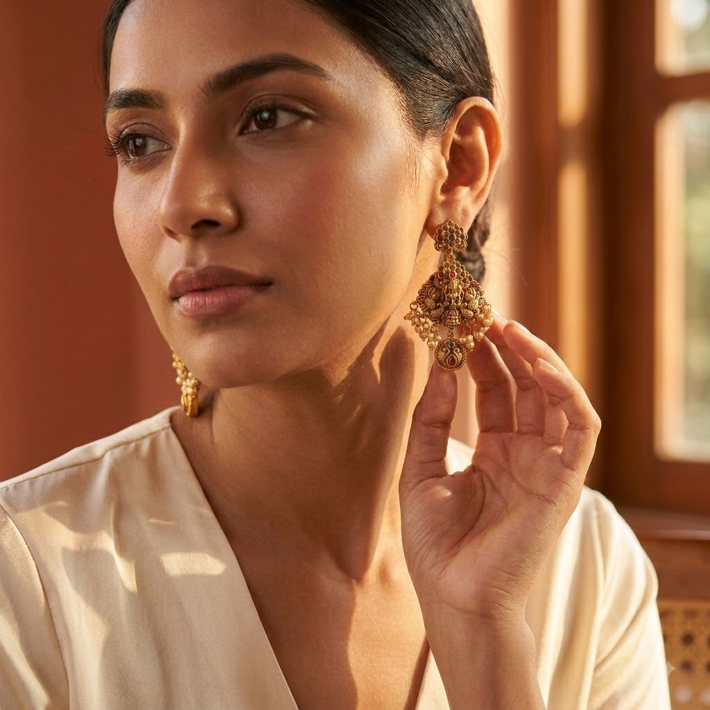 Peacock Earrings