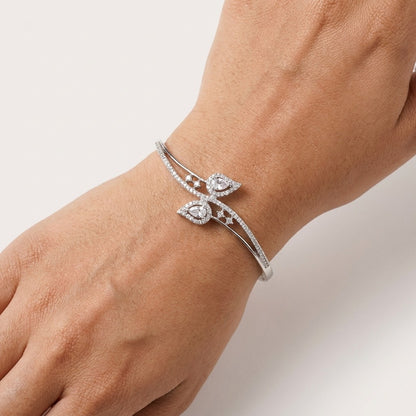 Rhodium-Tone Bracelet