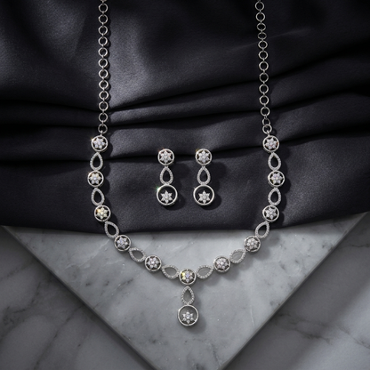 Rhodium-Tone Necklace