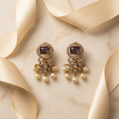 Purple Earrings