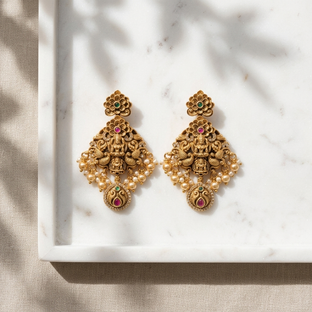Peacock Earrings