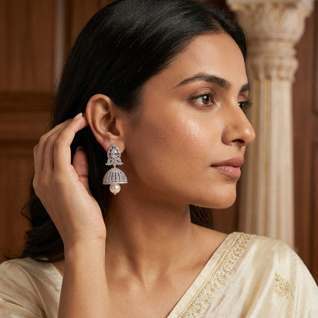 Floral Jhumka