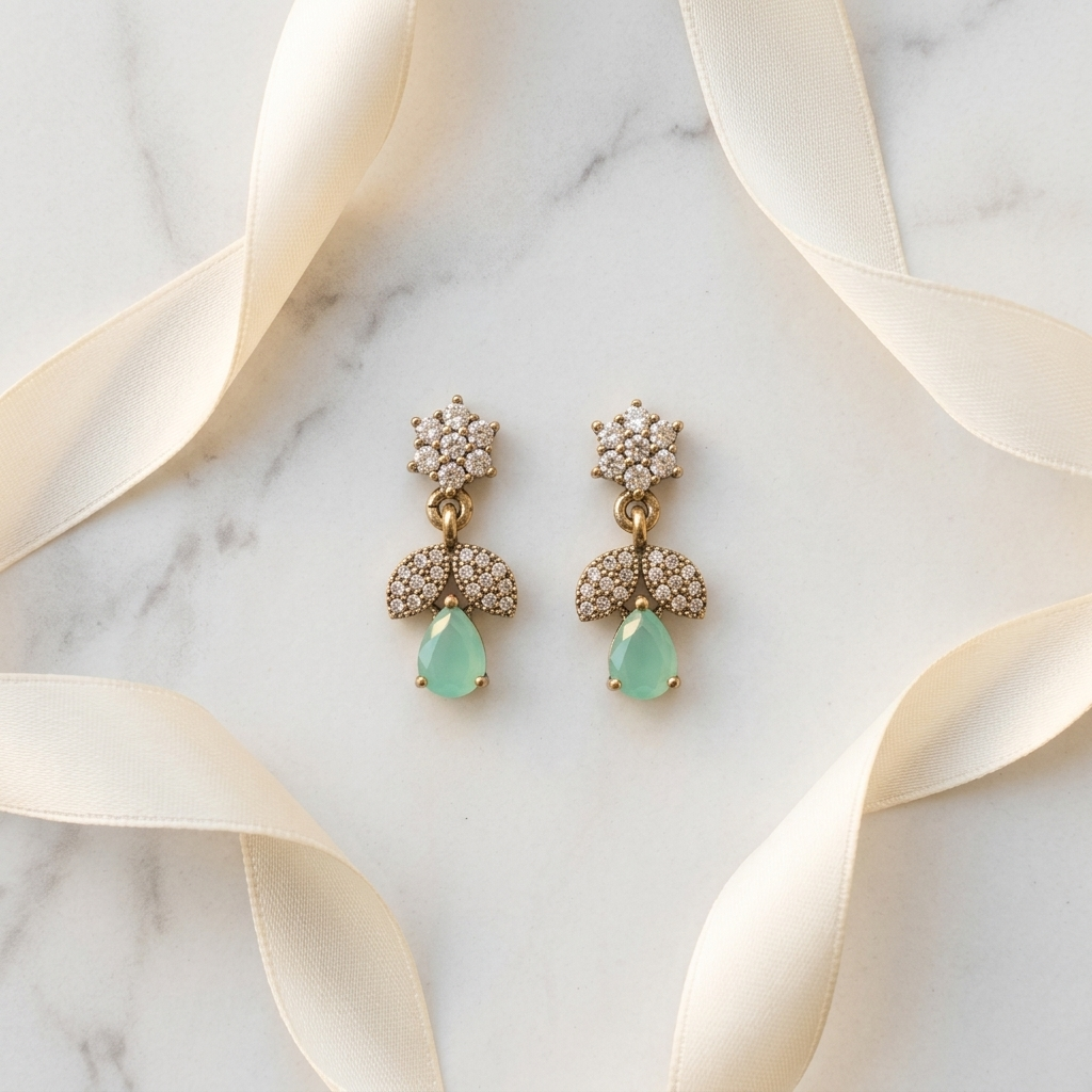 Green Earrings