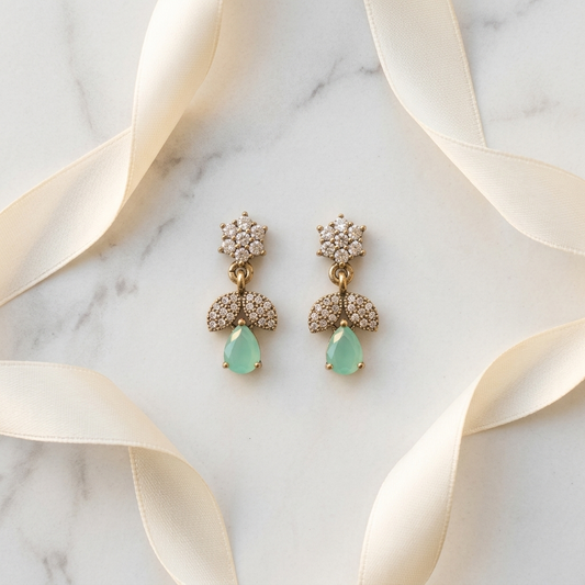 Green Earrings