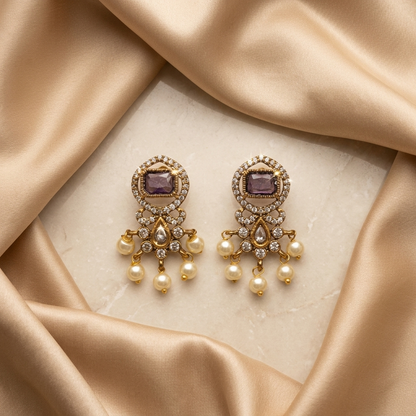 Purple Earrings