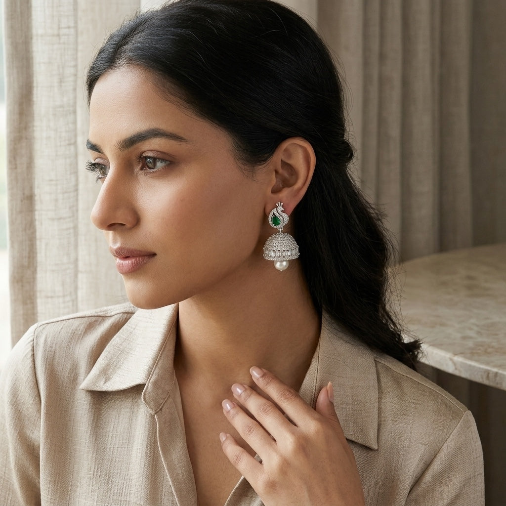 Peacock Jhumka