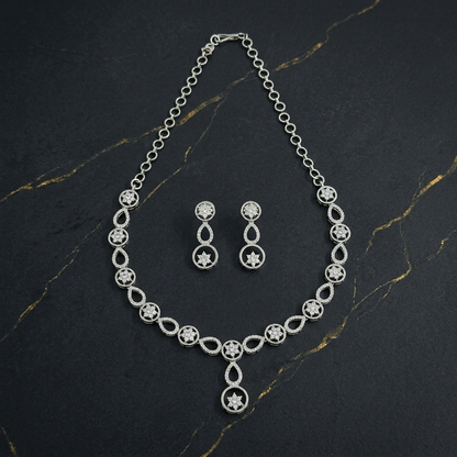 Rhodium-Tone Necklace