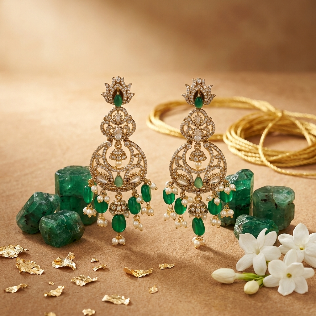 Emerald Earrings