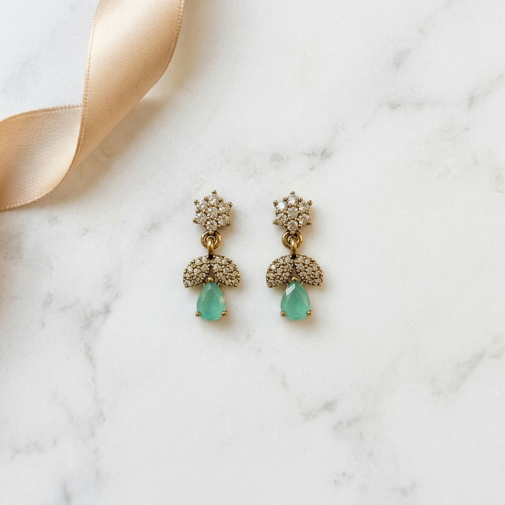 Green Earrings