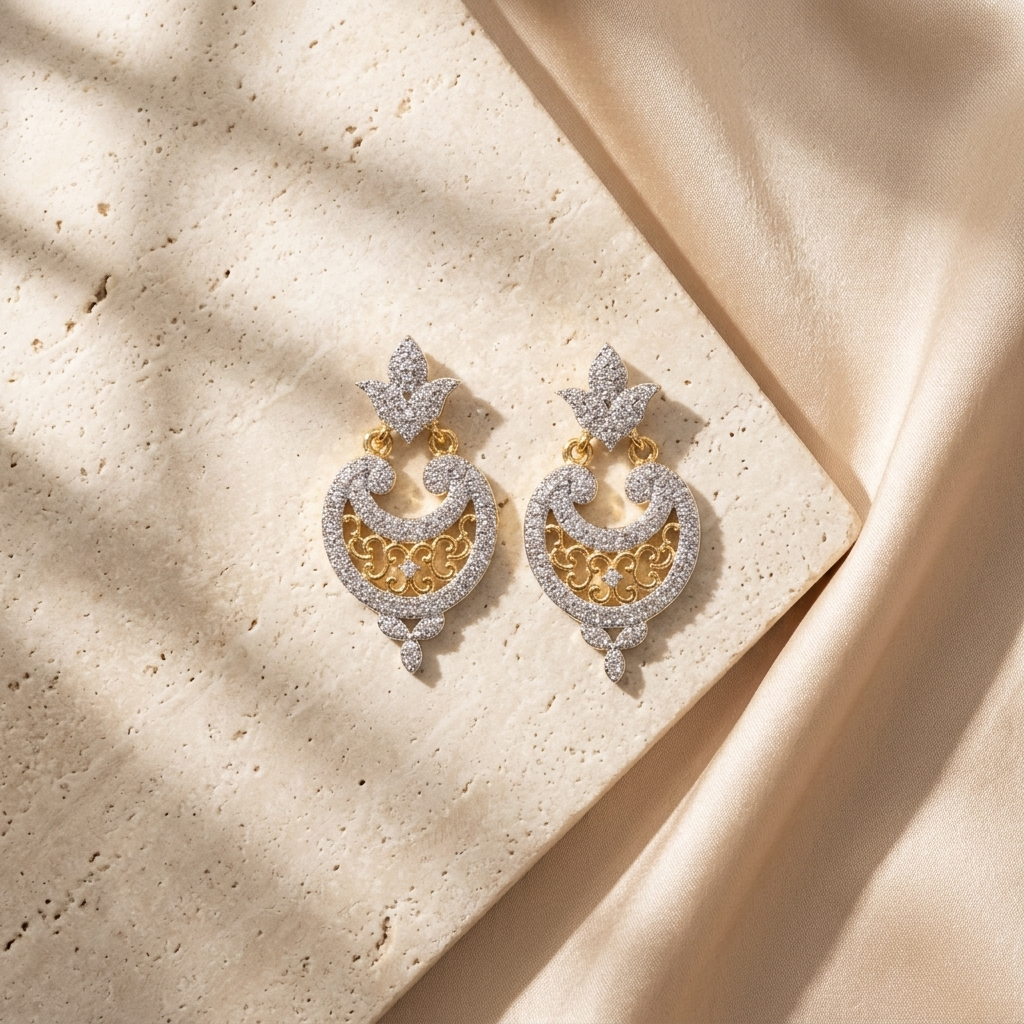 Dual-Tone Earrings